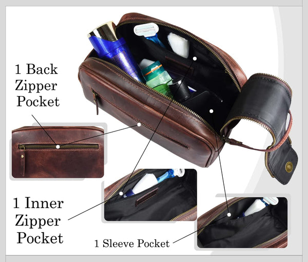 Vintage Leather Travel Kit
