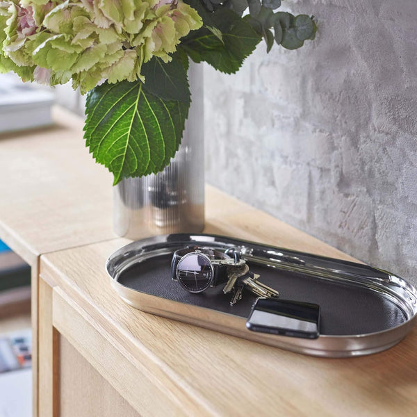 Elegant Stainless Steel Serving Tray
