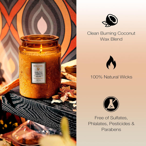 Luxurious Amber Glow Candle